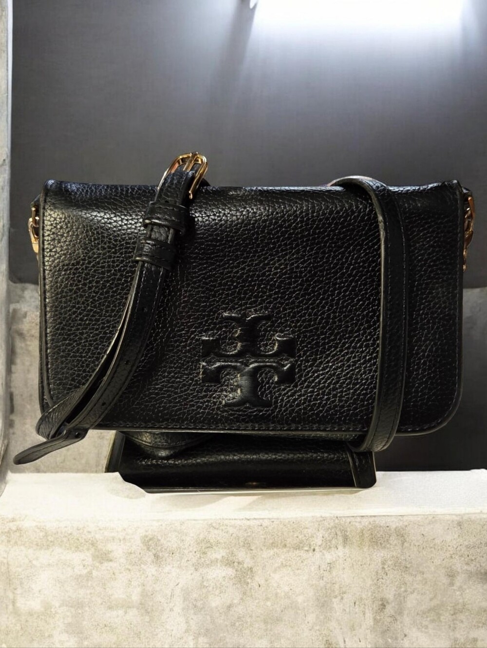 Tory Burch Black Crossbody- EUC